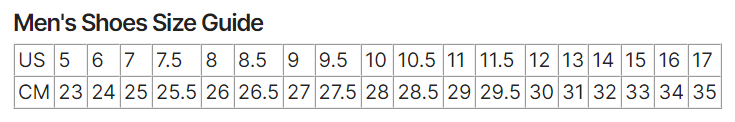Size guide
